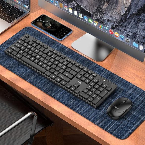Set tastatură și mouse wireless HOCO GM17 negru