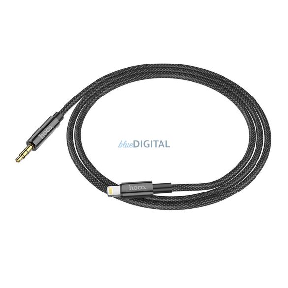 Cablu HOCO Mufă audio AUX 3,5mm la Lightninng 8 pini UPA19 1m negru