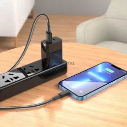   Cablu HOCO USB la iPhone Lightning 8-pini 2,4A Jaeger X69 1m negru alb