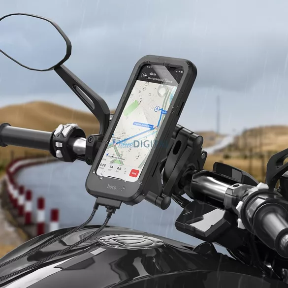 Suport pentru telefon pentru biciclete / motociclete Hoco CA101 negru