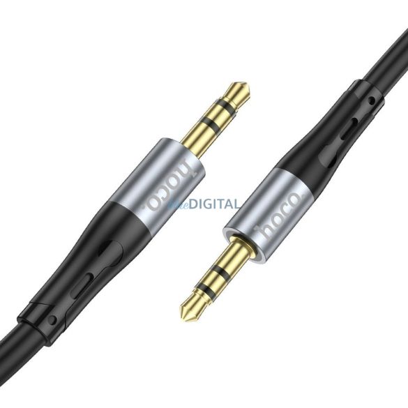 HOCO UPA22 Cablu AUX jack 3,5 mm (apa) - jack 3,5 mm (apa) 1m - negru