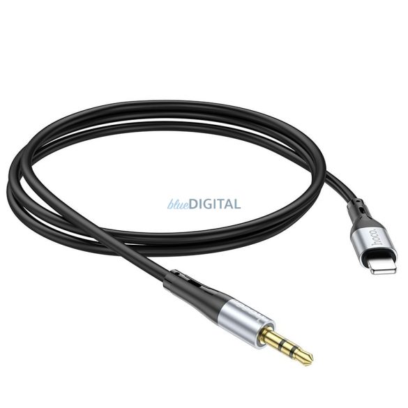 HOCO cablu AUX Jack 3,5 mm și Lightning UPA22 1 m negru