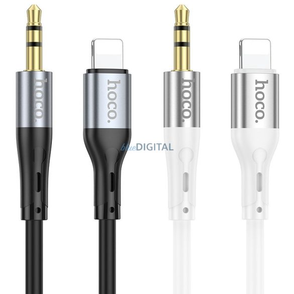 HOCO cablu AUX Jack 3,5 mm și Lightning UPA22 1 m negru
