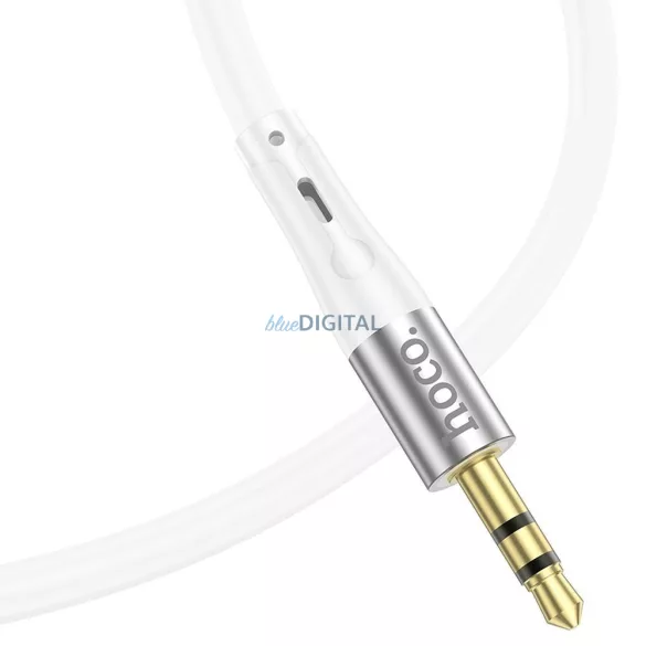 HOCO cablu AUX Jack 3,5 mm Lightning UPA22 1 m alb