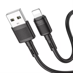   Cablu HOCO USB la iPhone Lightning 8-pini 2,4A Victory X83 1m negru