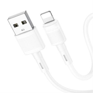 HOCO cablu USB la iPhone Lightning 8 pini 2,4A Victory X83 1m alb