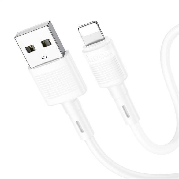HOCO cablu USB la iPhone Lightning 8 pini 2,4A Victory X83 1m alb