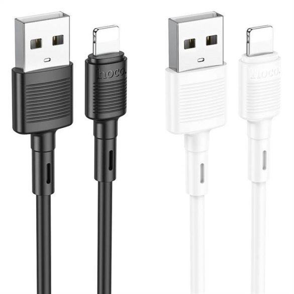 HOCO cablu USB la iPhone Lightning 8 pini 2,4A Victory X83 1m alb