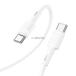   HOCO cablu tip C la tip C Power Delivery PD60W 3A Victory X83 1m alb