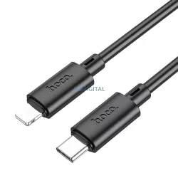  Cablu HOCO tip C la iPhone Lightning cu 8 pini Power Delivery 20W Gratified X88 negru