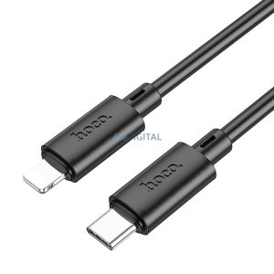 Cablu HOCO tip C la iPhone Lightning cu 8 pini Power Delivery 20W Gratified X88 negru