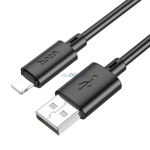 HOCO cablu USB la iPhone Lightning 8 pini 2,4A Gratified X88 negru