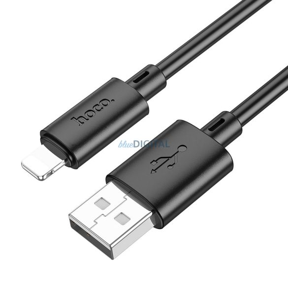 HOCO cablu USB la iPhone Lightning 8 pini 2,4A Gratified X88 negru