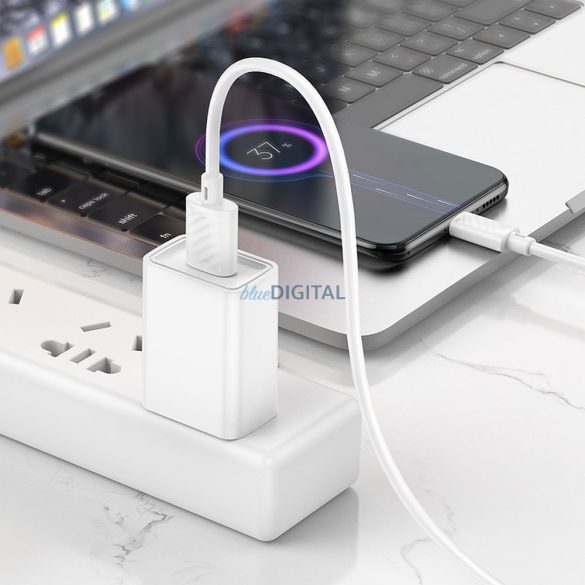 Cablu HOCO USB la iPhone Lightning 8-pini 2,4A Gratified X88 alb