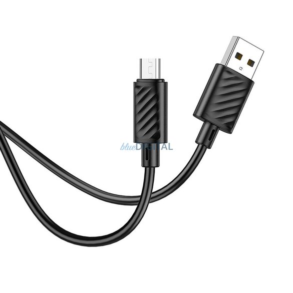 HOCO cablu USB la Micro 2,4A Gratified X88 negru