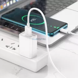 HOCO cablu USB la Tip C 3A Gratified X88 alb