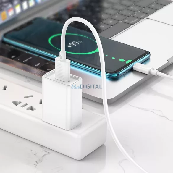 HOCO cablu USB la Tip C 3A Gratified X88 alb