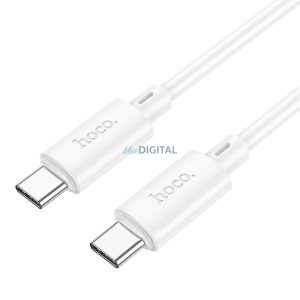 Cablu HOCO Tip C la Tip C Power Delivery 60W Gratified X88 alb