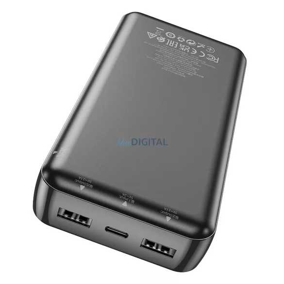 Hoco J100A powerbank cu conexiune 2xUSB-A 20000mAh 2.1A - negru
