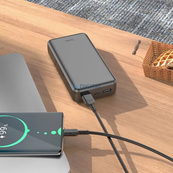 Hoco J100A powerbank cu conexiune 2xUSB-A 20000mAh 2.1A - negru