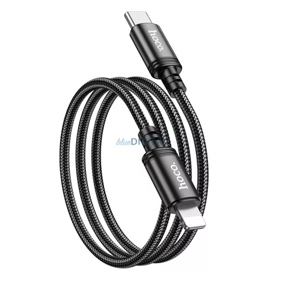 HOCO cablu tip C cablu Lightning PD 20W X89 1 m negru HOCO cablu tip C cablu Lightning PD 20W X89 1 m negru
