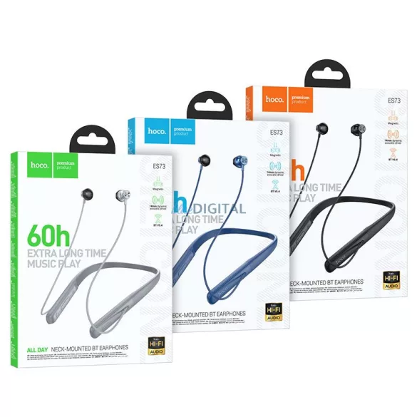 Căști bluetooth fără fir HOCO ES64 albastru marin
