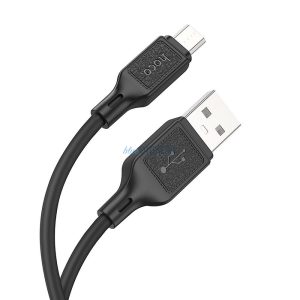Hoco X90 USB-A - cablu micro USB 2.4A 1m - negru