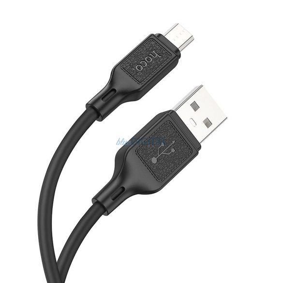 Hoco X90 USB-A - cablu micro USB 2.4A 1m - negru
