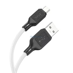 Hoco X90 USB-A - cablu micro USB 2.4A 1m - alb
