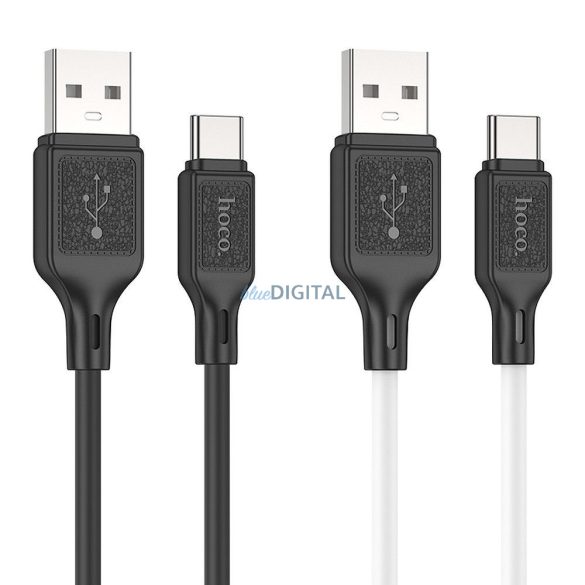 Hoco X90 USB-A - cablu micro USB 2.4A 1m - alb