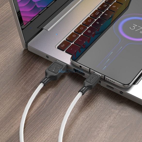 Hoco X90 USB-A - cablu micro USB 2.4A 1m - alb