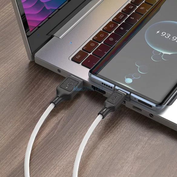 Hoco X90 Cablu USB-A - Type-C 3A 1m - alb