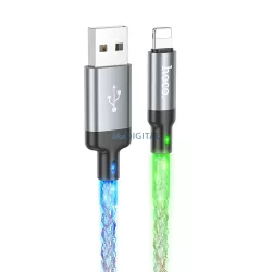 Hoco U112 Cablu USB-A - Lightning 2.4A 1m - gri
