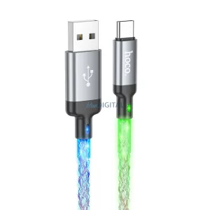 HOCO cablu USB-A - C tip 3A 3A U112 1 m gri