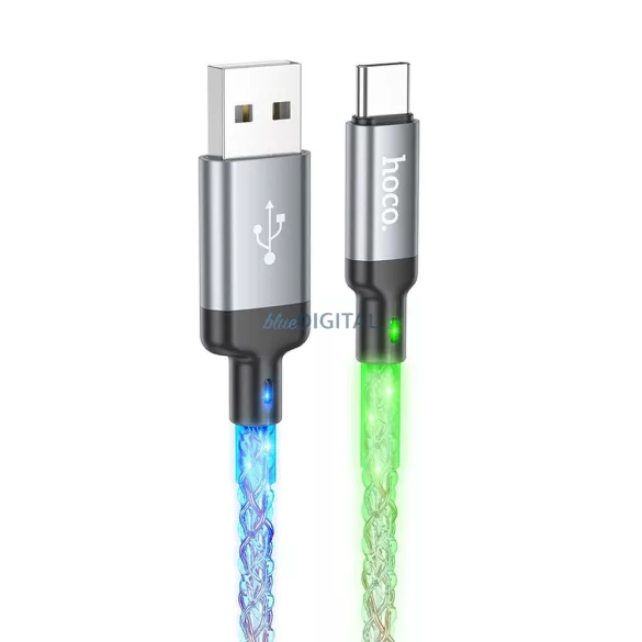 HOCO cablu USB-A - C tip 3A 3A U112 1 m gri