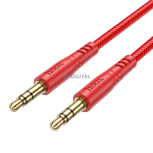 Hoco UPA24 Cablu AUX mufă 3,5 mm - mufă 3,5 mm 1m - roșu