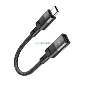Hoco U107 Tip-C - Adaptor Lightning 3A - negru