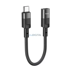 Hoco U107 Tip-C - Adaptor Lightning 3A - negru