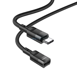   Adaptor HOCO tip C (masculin) la tip C (feminin) U107 1,2m negru