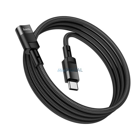 Adaptor HOCO tip C (masculin) la tip C (feminin) U107 1,2m negru