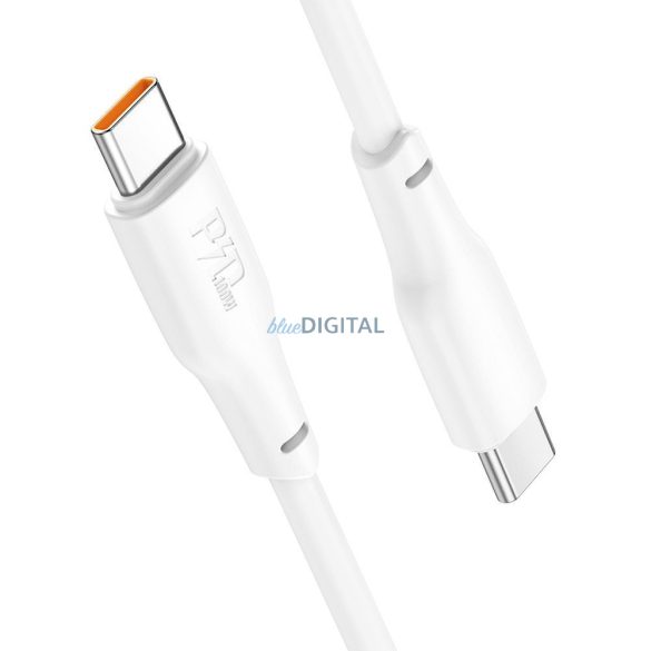 Hoco X93 Tip-C - Cablu Tip-C 100W 3A 200cm - alb