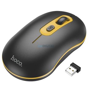 Mouse fără fir HOCO 2,4G DPI 1600 Platinium GM21 negru