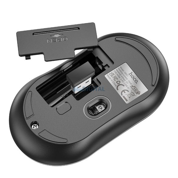 Mouse fără fir HOCO 2,4G DPI 1600 Platinium GM21 negru