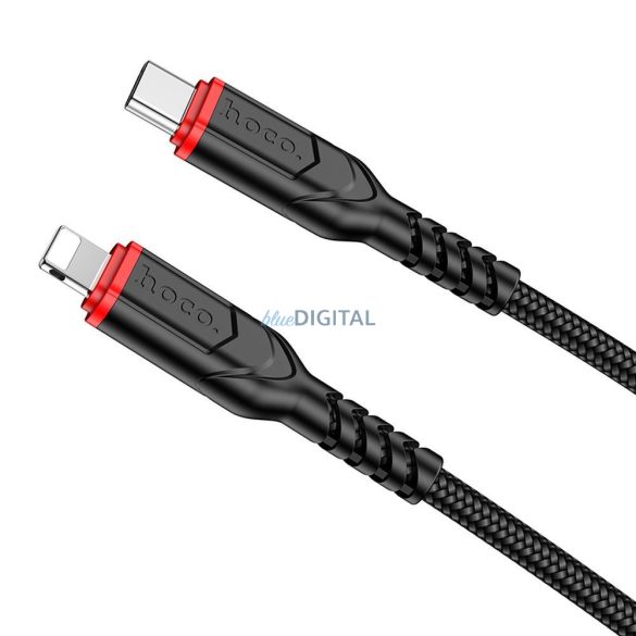 Cablu HOCO tip C la iPhone Lightning 8-pini PD 20W VICTORY X59 1m negru