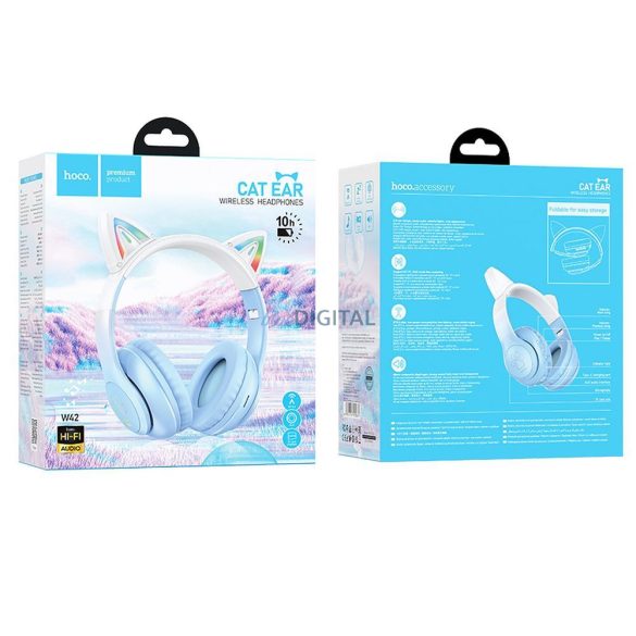 Căști HOCO bluetooth W42 Ureche de pisică floare de cireș