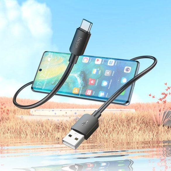 Cablu HOCO USB la Type C Hyper PD 27W X96 negru