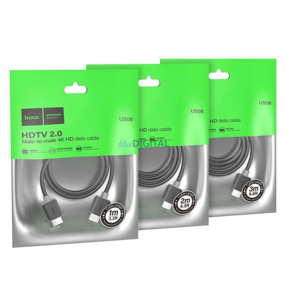 HOCO Cablu HDMI HDMI ver. 2.0 4K/60Hz US08 1 m negru