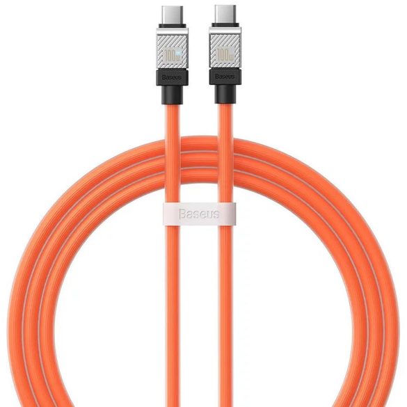 Cablu BASEUS Tip C la Tip C CoolPlay Încărcare rapidă 100W 1m portocaliu CAKW000207