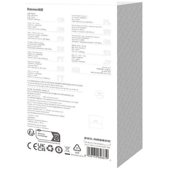 Cablu BASEUS Tip C la Tip C CoolPlay Încărcare rapidă 100W 1m portocaliu CAKW000207
