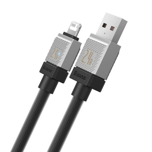 Cablu BASEUS USB la Apple Lightning 8-pini CoolPlay 2,4A 2m negru CAKW000501